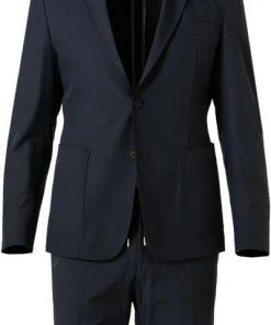 BOSS Anzug Hanry-Genius 50460650+671/402 Reise-Anzug Hanry-Genius, Slim Fit, MIkrofaser-Stretch, Dunkelblau -Anzüge & Westen Verkäufe 373899 norm2