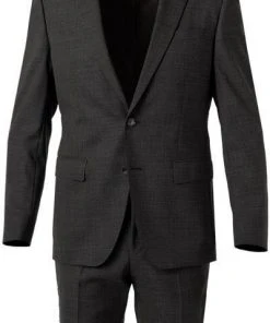 BOSS Anzug Huge-Genius 50460491+474/001 Slim Fit, Schurwolle, Schwarz meliert, Schwarz -Anzüge & Westen Verkäufe 373921 norm2