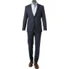 BOSS Anzug Huge-Genius 50460491+474/404 Slim Fit, Schurwolle, Dunkelblau meliert, Dunkelblau