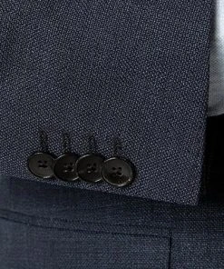 BOSS Anzug Huge-Genius 50460491+474/404 Slim Fit, Schurwolle, Dunkelblau meliert, Dunkelblau -Anzüge & Westen Verkäufe 373922 norm4