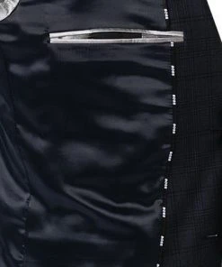 BOSS Anzug Jasper-Leon 50442567+574/410 Regular Fit, Navy kariert, Navy -Anzüge & Westen Verkäufe 373935 norm6