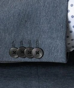 BOSS Anzug Jasper-Leon 50460589+62612/407 Regular Fit, Jersey halbgefüttert, Mittelblau meliert, Blau -Anzüge & Westen Verkäufe 373943 norm4