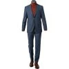 BOSS Anzug Jasper-Leon 50460507+516/425 Regular Fit, Schurwolle, Blau meliert, Blau