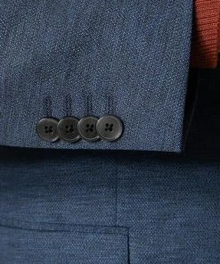 BOSS Anzug Jasper-Leon 50460507+516/425 Regular Fit, Schurwolle, Blau meliert, Blau -Anzüge & Westen Verkäufe 373951 norm4