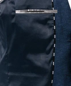 BOSS Anzug Jasper-Leon 50460507+516/425 Regular Fit, Schurwolle, Blau meliert, Blau -Anzüge & Westen Verkäufe 373951 norm6