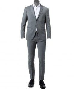 JOOP! Anzug Damon/Gun 30024804+806/060 Anzug Damon-Gun, Extra Slim Fit, Schurwoll-Stretch, Grau meliert, Grau
