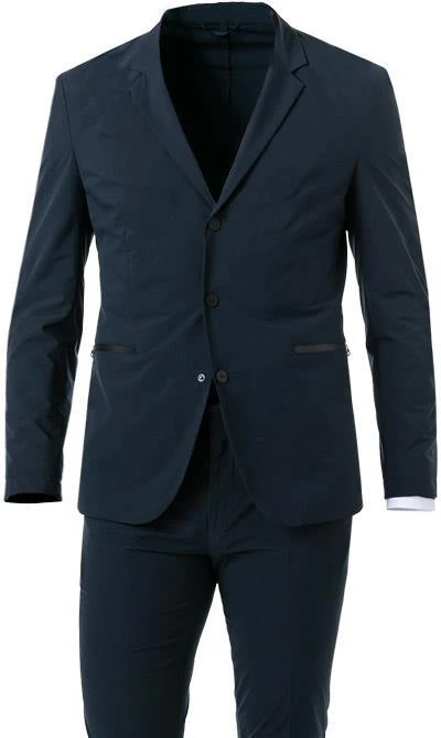HUGO Anzug Hug-Tec 50457172/402 Reise-Anzug Hug-Tec, Slim Fit, Mikrofaser waschbar, Dunkelblau 5 HUGO Anzug Hug-Tec 50457172/402 Reise-Anzug Hug-Tec, Slim Fit, Mikrofaser waschbar, Dunkelblau – Bild 3