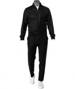 BOSS Anzug Hanry/Genius 50458797+788/001 Anzug Hanry-Genius, Slim Fit, Schurwoll-Stretch, Schwarz