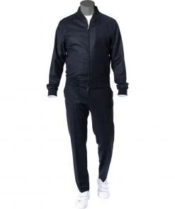 BOSS Anzug Hanry/Genius 50458797+788/401 Anzug Hanry-Genius, Slim Fit, Schurwoll-Stretch, Dunkelblau