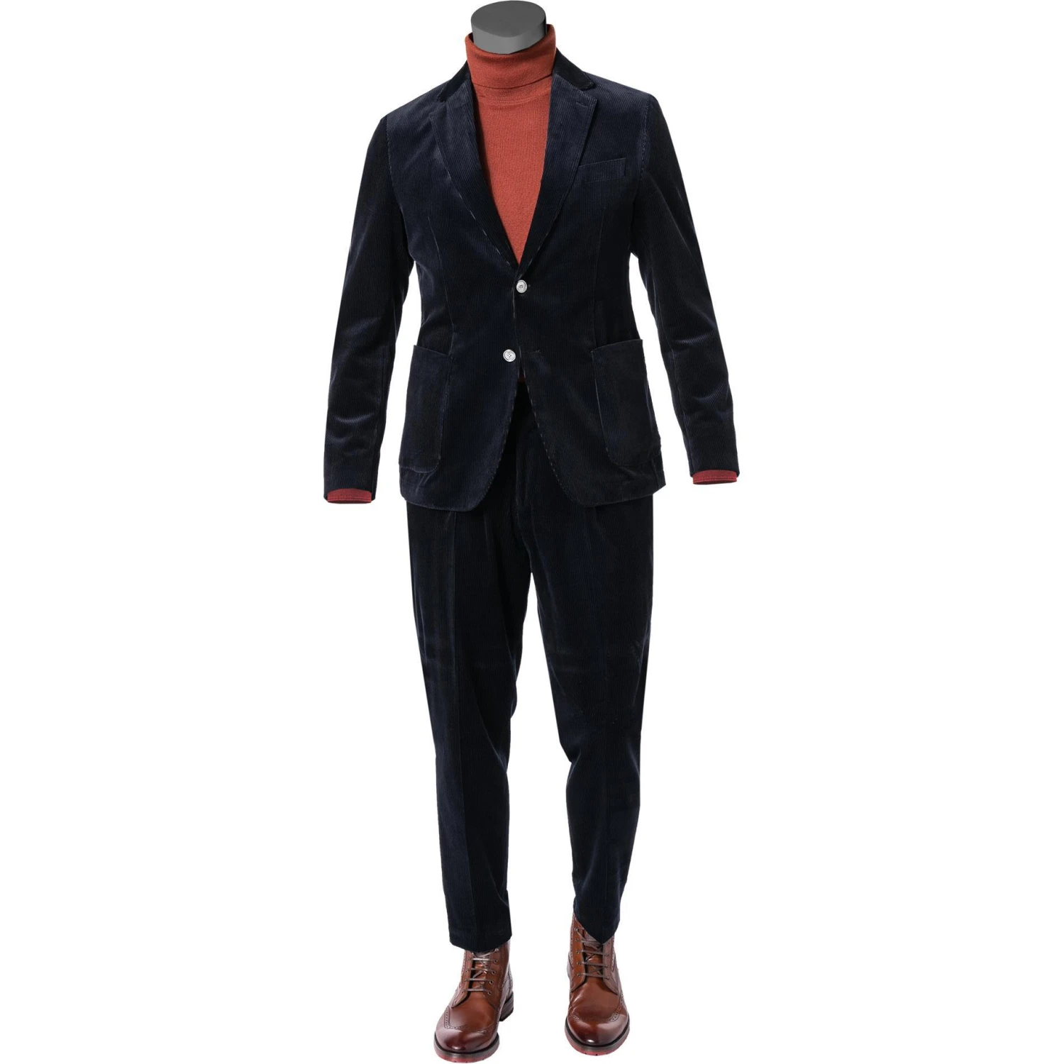 BOSS Anzug Hanry-Perin 50460031+58977/404 Slim Fit, Cord, Dunkelblau 3 BOSS Anzug Hanry-Perin 50460031+58977/404 Slim Fit, Cord, Dunkelblau