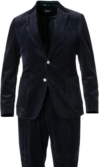 BOSS Anzug Hanry-Perin 50460031+58977/404 Slim Fit, Cord, Dunkelblau 5 BOSS Anzug Hanry-Perin 50460031+58977/404 Slim Fit, Cord, Dunkelblau – Bild 3