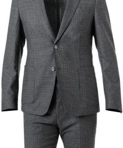 BOSS Anzug Hanry/Genius 50458811+60306/030 Anzug Hanry-Genius, Slim Fit, Schurwoll-Stretch, Grau gemustert, Grau -Anzüge & Westen Verkäufe 374968 norm2