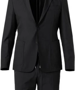 BOSS Anzug Hanry-Genius 50460650+671/001 Reise-Anzug Hanry-Genius, Slim Fit, MIkrofaser-Stretch, Schwarz -Anzüge & Westen Verkäufe 375007 norm2