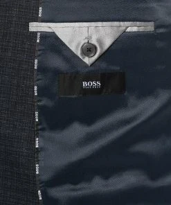 BOSS Anzug Jasper-Leon 50460521+522/402 Regular Fit, Schurwoll-Stretch, Dunkelblau -Anzüge & Westen Verkäufe 375025 norm5