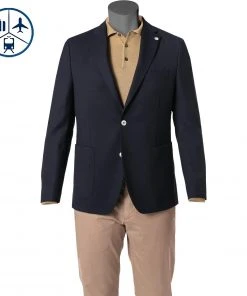 DIGEL Sakko 2-Knopf Edward-TR 120337/99236/20 Reise-Sakko, Modern Fit, Woll-Stretch halbgefüttert, Navy