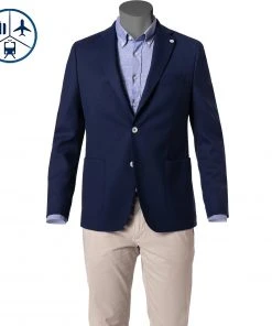 DIGEL Sakko 2-Knopf Edward-TR 120337/99236/24 Reise-Sakko, Modern Fit, Woll-Stretch halbgefüttert, Tintenblau