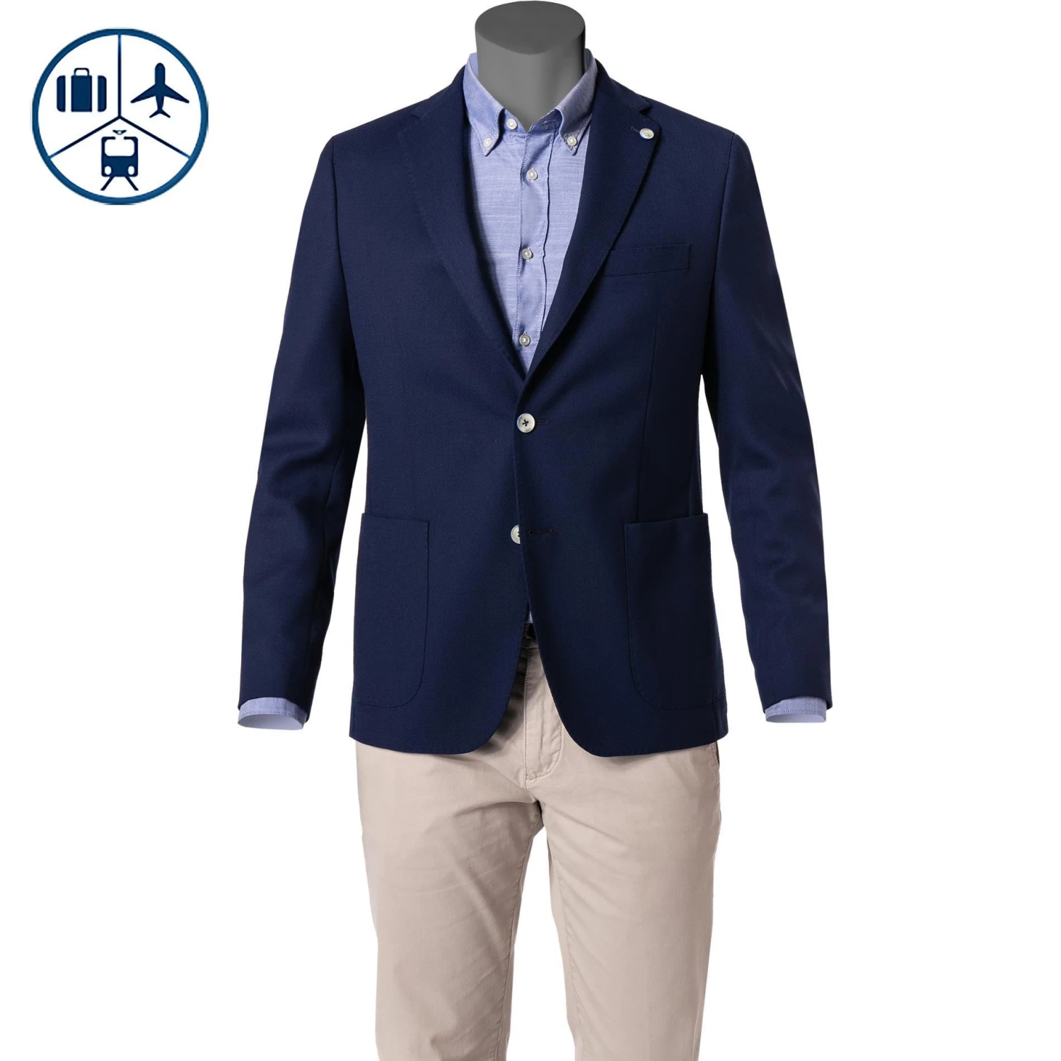 DIGEL Sakko 2-Knopf Edward-TR 120337/99236/24 Reise-Sakko, Modern Fit, Woll-Stretch halbgefüttert, Tintenblau 3 DIGEL Sakko 2-Knopf Edward-TR 120337/99236/24 Reise-Sakko, Modern Fit, Woll-Stretch halbgefüttert, Tintenblau