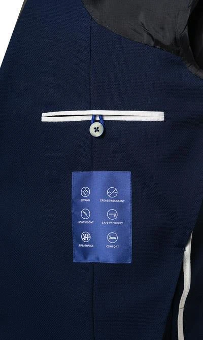 DIGEL Sakko 2-Knopf Edward-TR 120337/99236/24 Reise-Sakko, Modern Fit, Woll-Stretch halbgefüttert, Tintenblau 8 DIGEL Sakko 2-Knopf Edward-TR 120337/99236/24 Reise-Sakko, Modern Fit, Woll-Stretch halbgefüttert, Tintenblau – Bild 6