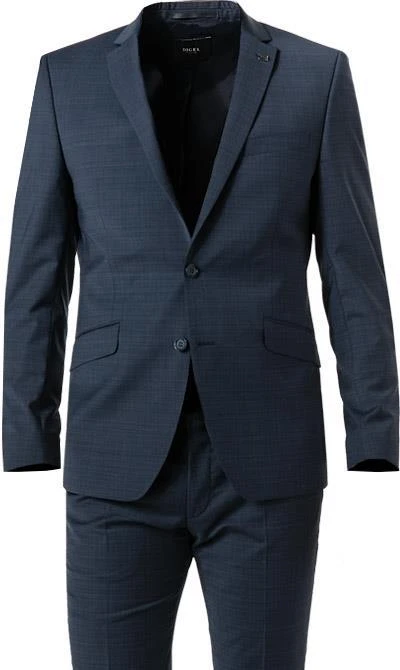 DIGEL Anzug Allan-Apollo 128001+118001/99725/22 Slim Fit, Schurwoll-Stretch, Dunkelblau meliert, Dunkelblau 5 DIGEL Anzug Allan-Apollo 128001+118001/99725/22 Slim Fit, Schurwoll-Stretch, Dunkelblau meliert, Dunkelblau – Bild 3