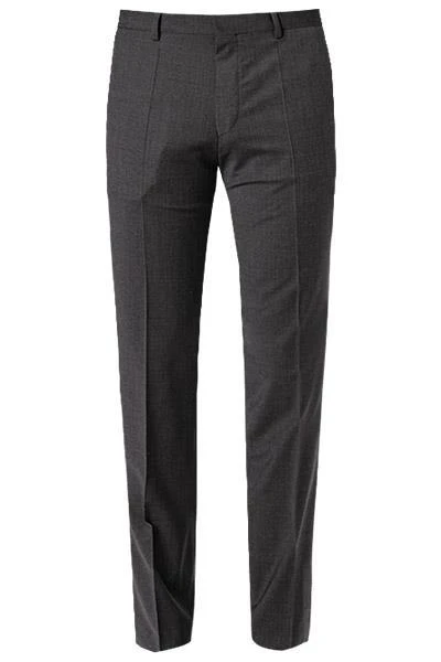 HUGO Hose Hesten 50446520/028 Extra Slim Fit, Schurwoll-Stretch, Grau meliert, Grau 5 HUGO Hose Hesten 50446520/028 Extra Slim Fit, Schurwoll-Stretch, Grau meliert, Grau – Bild 3