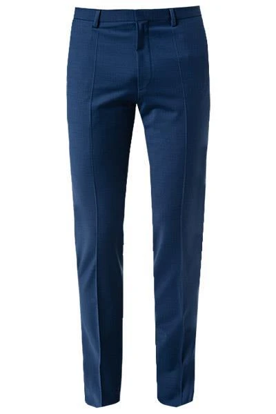 HUGO Hose Hesten 50446520/463 Extra Slim Fit, Schurwoll-Stretch, Marine 5 HUGO Hose Hesten 50446520/463 Extra Slim Fit, Schurwoll-Stretch, Marine – Bild 3