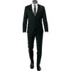 HUGO Anzug Arti-Hesten 50446523+520/001 Extra Slim Fit, Schurwoll-Stretch, Schwarz