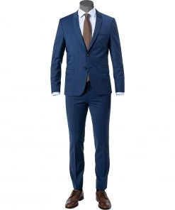 HUGO Anzug Arti-Hesten 50446523+520/463 Extra Slim Fit, Schurwoll-Stretch, Marine