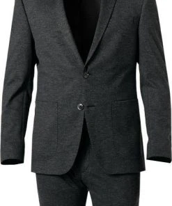 DIGEL Anzug Edison-Sergio 120163+110219/99770/40 Modern Fit, Jersey waschbar, Asphaltgrau meliert, Asphaltgrau -Anzüge & Westen Verkäufe 375112 norm2