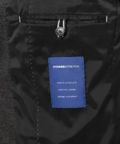 DIGEL Anzug Edison-Sergio 120163+110219/99770/40 Modern Fit, Jersey waschbar, Asphaltgrau meliert, Asphaltgrau -Anzüge & Westen Verkäufe 375112 norm5