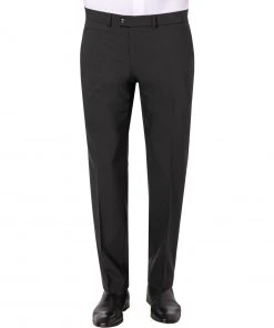 Brax Hose 80-8000/ENRICO 070 830 20/02 Hose Enrico, Regular Fit, Schurwolle waschbar, Schwarz