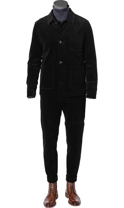 Strellson Anzug Dean-Luc 30029694+9696/001 Regular Fit, Cord, Schwarz 4 Strellson Anzug Dean-Luc 30029694+9696/001 Regular Fit, Cord, Schwarz – Bild 2