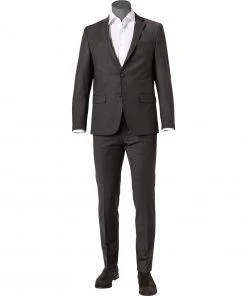 Daniel Hechter Anzug 15231+25230/112180/480 Modern Fit, Schurwoll-Stretch, Graubraun meliert, Graubraun
