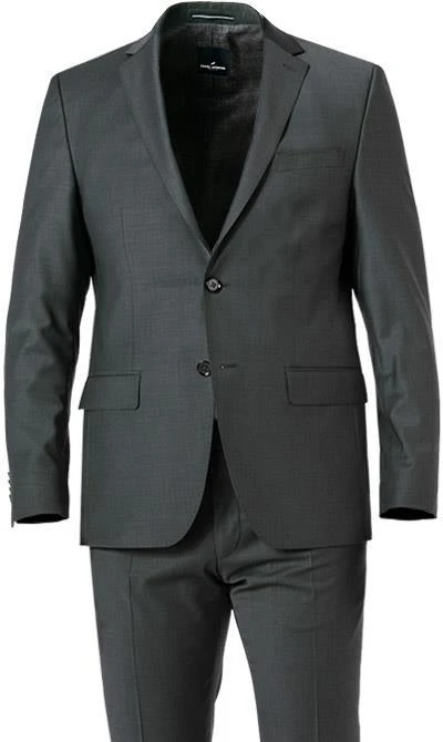 Daniel Hechter Anzug 15231+25230/112180/580 Modern Fit, Schurwoll-Stretch, Graugrün meliert, Graugrün 5 Daniel Hechter Anzug 15231+25230/112180/580 Modern Fit, Schurwoll-Stretch, Graugrün meliert, Graugrün – Bild 3