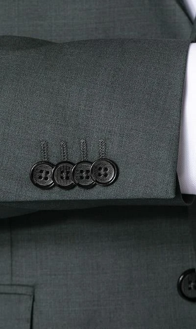 Daniel Hechter Anzug 15231+25230/112180/580 Modern Fit, Schurwoll-Stretch, Graugrün meliert, Graugrün 7 Daniel Hechter Anzug 15231+25230/112180/580 Modern Fit, Schurwoll-Stretch, Graugrün meliert, Graugrün – Bild 5