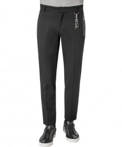 KARL LAGERFELD Hose 255704/0/512880/990 Mikrofaser waschbar, Schwarz