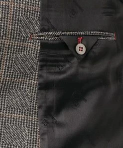 CG Anzug Cirk SV-Clow 12-009J3/225352+239333/82 Slim Fit, Jersey, Navy-braun kariert, Navy-braun -Anzüge & Westen Verkäufe 377661 norm5