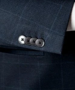 BOSS Anzug Jasper-Leon 50460587+62611/405 Regular Fit, Jersey, Dunkelblau kariert, Dunkelblau -Anzüge & Westen Verkäufe 378262 norm4