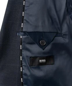 BOSS Anzug Jasper-Leon 50460587+62611/405 Regular Fit, Jersey, Dunkelblau kariert, Dunkelblau -Anzüge & Westen Verkäufe 378262 norm5