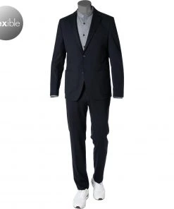 Daniel Hechter Anzug 15824+25839/112150/690 Modern Fit, Jersey waschbar, Nachtblau