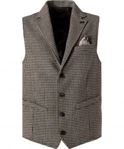 BOB Weste OFF513 T513/beige Wolle, Beige meliert