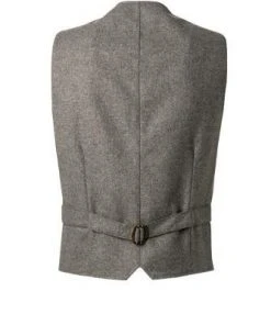 BOB Weste HILL505 T505/grigio Wolle, Grau-braun gestreift -Anzüge & Westen Verkäufe 381375 norm2