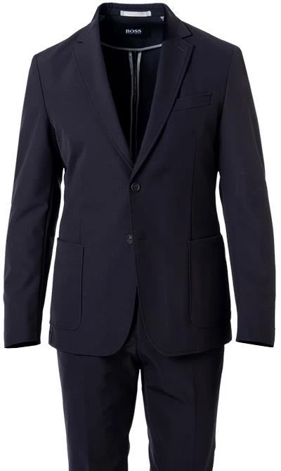 BOSS Anzug Hanry/Genius 50464680+65659/404 Anzug Hanry-Genius, Slim Fit, Mikrofaser ungefüttert, Dunkelblau 5 BOSS Anzug Hanry/Genius 50464680+65659/404 Anzug Hanry-Genius, Slim Fit, Mikrofaser ungefüttert, Dunkelblau – Bild 3