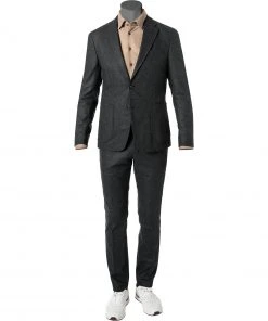 JOOP! Anzug Hoverest-Hank 30029544+8673/030 Slim Fit, Woll-Stretch, Grau meliert, Grau