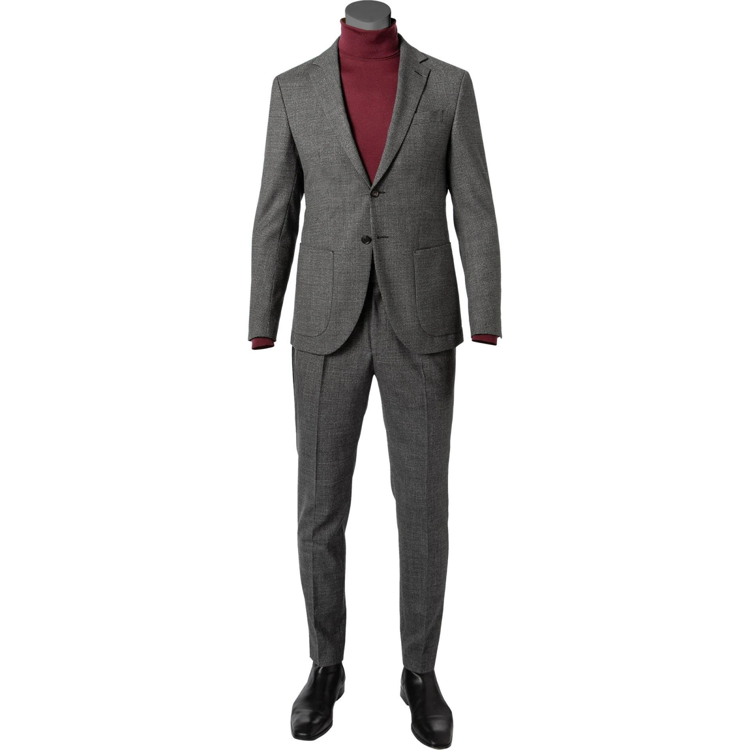 JOOP! Anzug Dash-Bird 30029602+28931/030 Extra Slim Fit, Woll-Stretch, Grau gemustert, Grau 3 JOOP! Anzug Dash-Bird 30029602+28931/030 Extra Slim Fit, Woll-Stretch, Grau gemustert, Grau