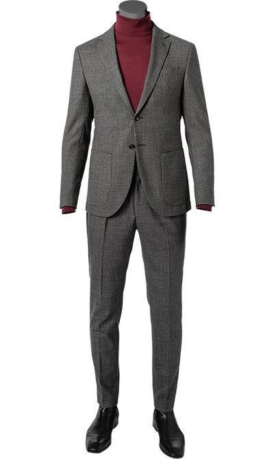 JOOP! Anzug Dash-Bird 30029602+28931/030 Extra Slim Fit, Woll-Stretch, Grau gemustert, Grau 4 JOOP! Anzug Dash-Bird 30029602+28931/030 Extra Slim Fit, Woll-Stretch, Grau gemustert, Grau – Bild 2