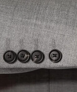 JOOP! Anzug Hustle-Bax 30029126+129/050 Slim Fit, Schurwoll-Stretch, Hellgrau meliert, Hellgrau -Anzüge & Westen Verkäufe 382326 norm4