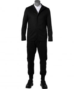 HUGO Anzug Apino-Glavin 50465151+61149/001 Mikrofaser, Schwarz