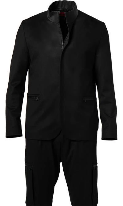 HUGO Anzug Apino-Glavin 50465151+61149/001 Mikrofaser, Schwarz 5 HUGO Anzug Apino-Glavin 50465151+61149/001 Mikrofaser, Schwarz – Bild 3