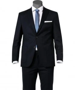 Carl Gross Sakko Sheldon SV 00-074S0/325122/63 Schurwolle halbgefüttert, Dunkelblau