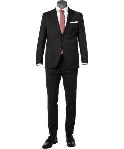 Carl Gross Anzug 00-074S0/325122+339633/83 Schurwolle halbgefüttert, Graphit